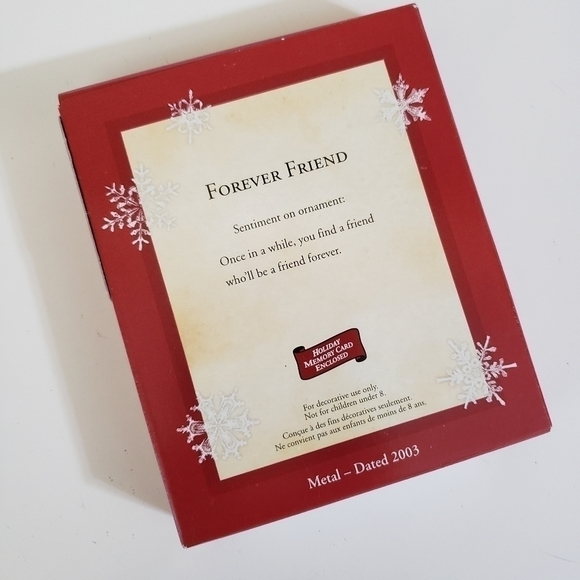 NEW Vintage Hallmark Keepsake Ornament - Forever Friend Dated 2003 - Picture 2 of 3